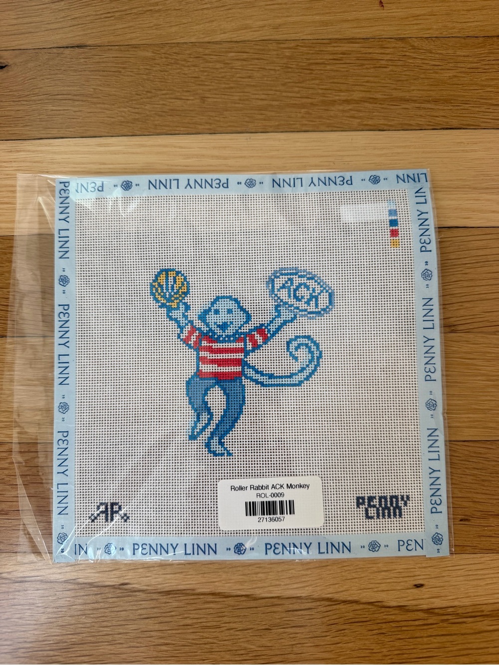 Roller Rabbit ACK Monkey Canvas